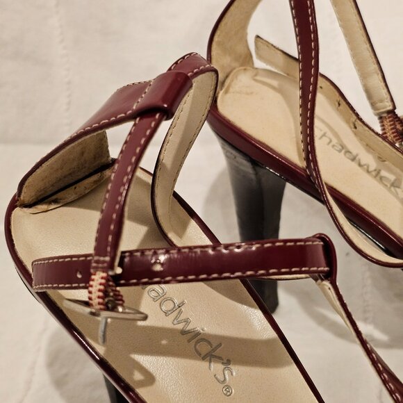 Chadwick's burgundy slingback style heel (size 8.5) - Picture 3 of 4